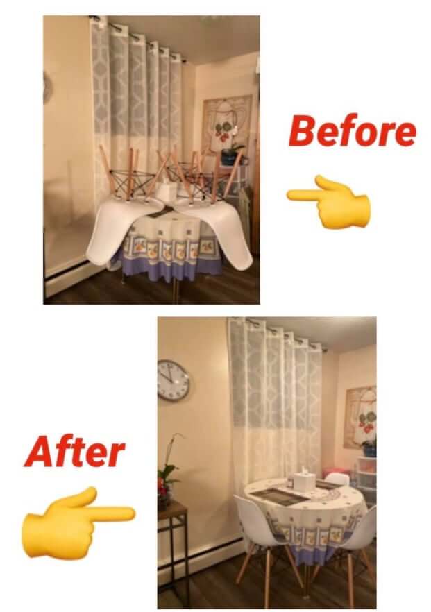 before and after, house cleaning, Edmonton